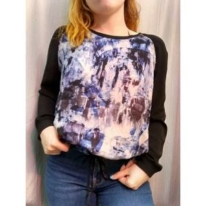 Purple/Blue Paint Calvin Klein Long Sleeve